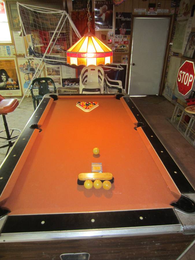 Pool Table, Slate, Coin Operated 7ft